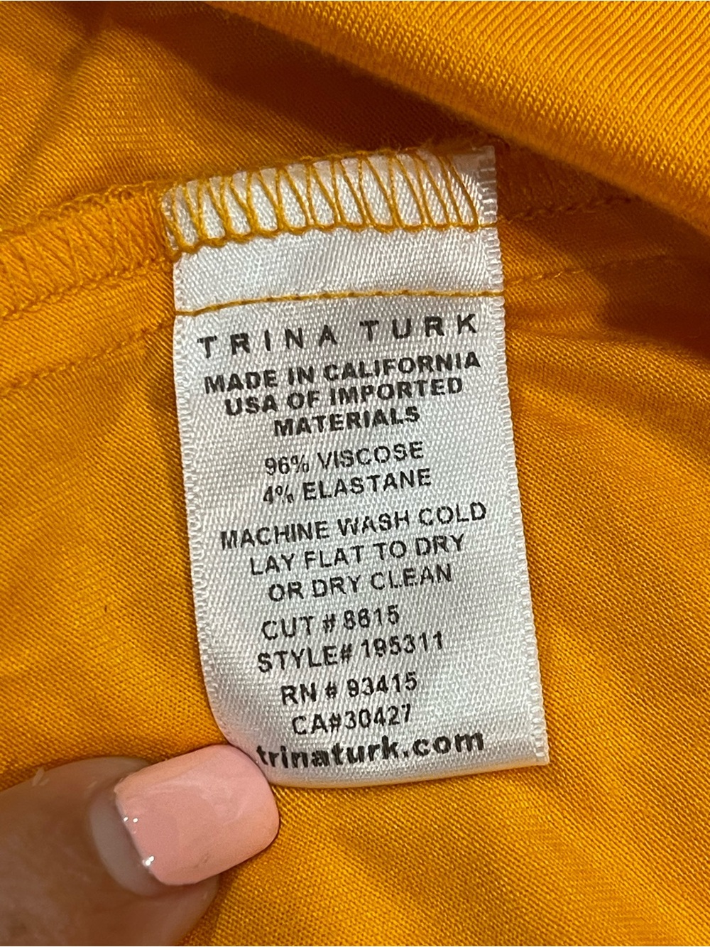 Trina Turk Richmond Tasseled Popover Dress Yellow Orange Mini Resort Size Small - Picture 10 of 11